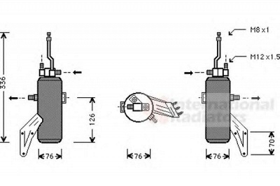 VAN WEZEL 1800d293 -  Осушитель, кондиционер